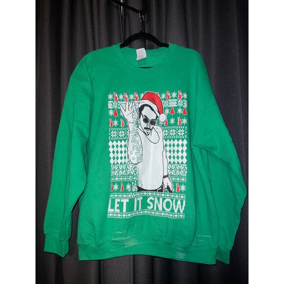 Ugly Christmas Sweater Xmas Sweatshirt Crewneck Size Large - Picture 1 of 3